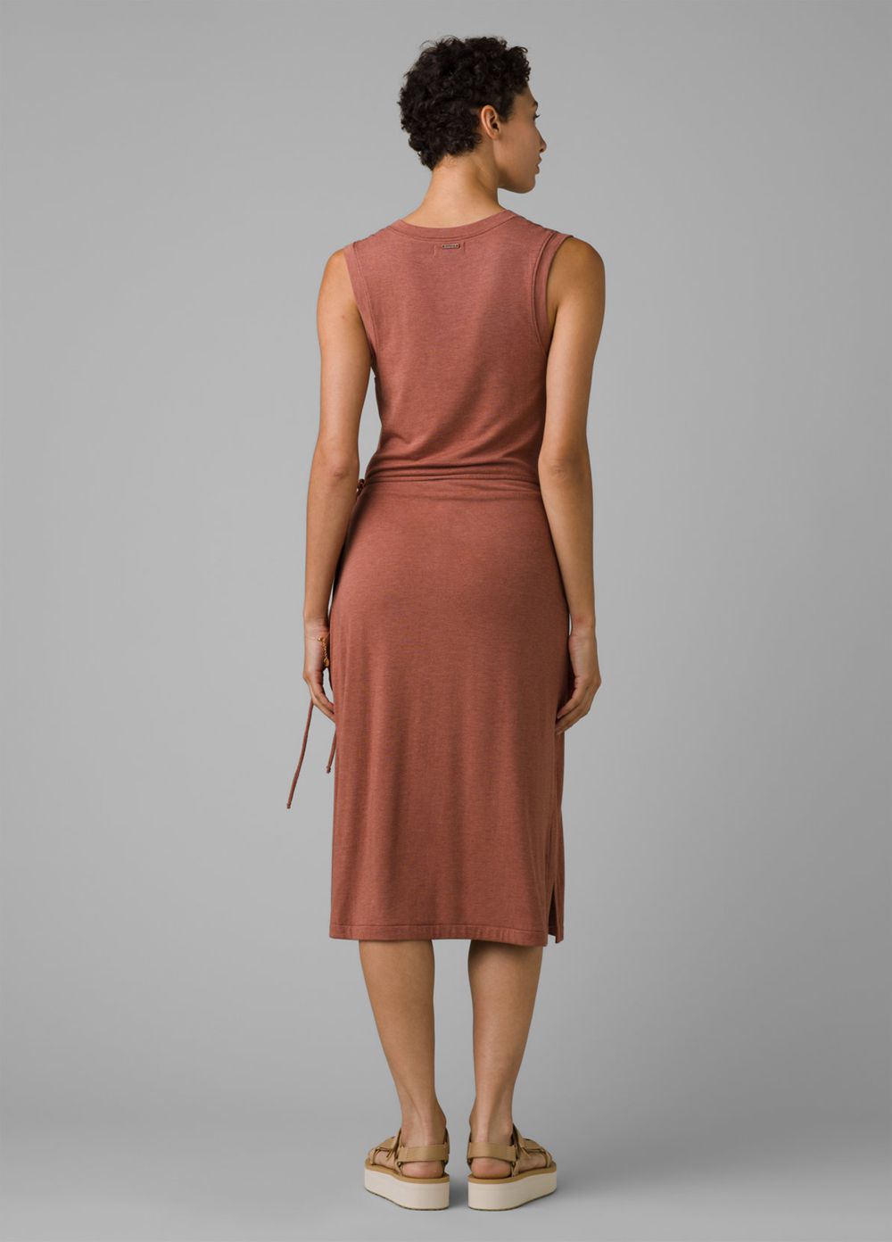 Brown Women's PrAna Foundation Wrap Dresses | WFKPGV240