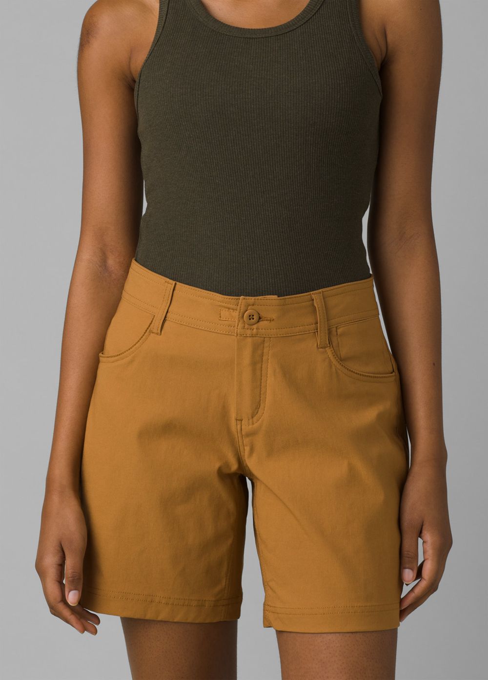 Brown Women's PrAna Halle II Shorts | ONAKSC091