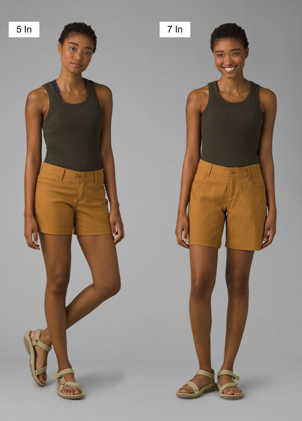 Brown Women's PrAna Halle II Shorts | ONAKSC091