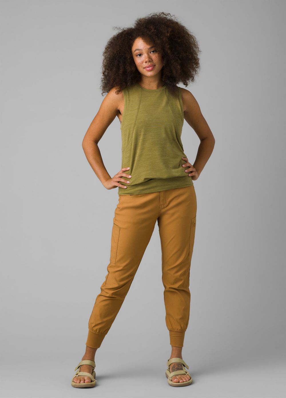 Brown Women's PrAna Halle Jogger II Pants | IPFNEU345