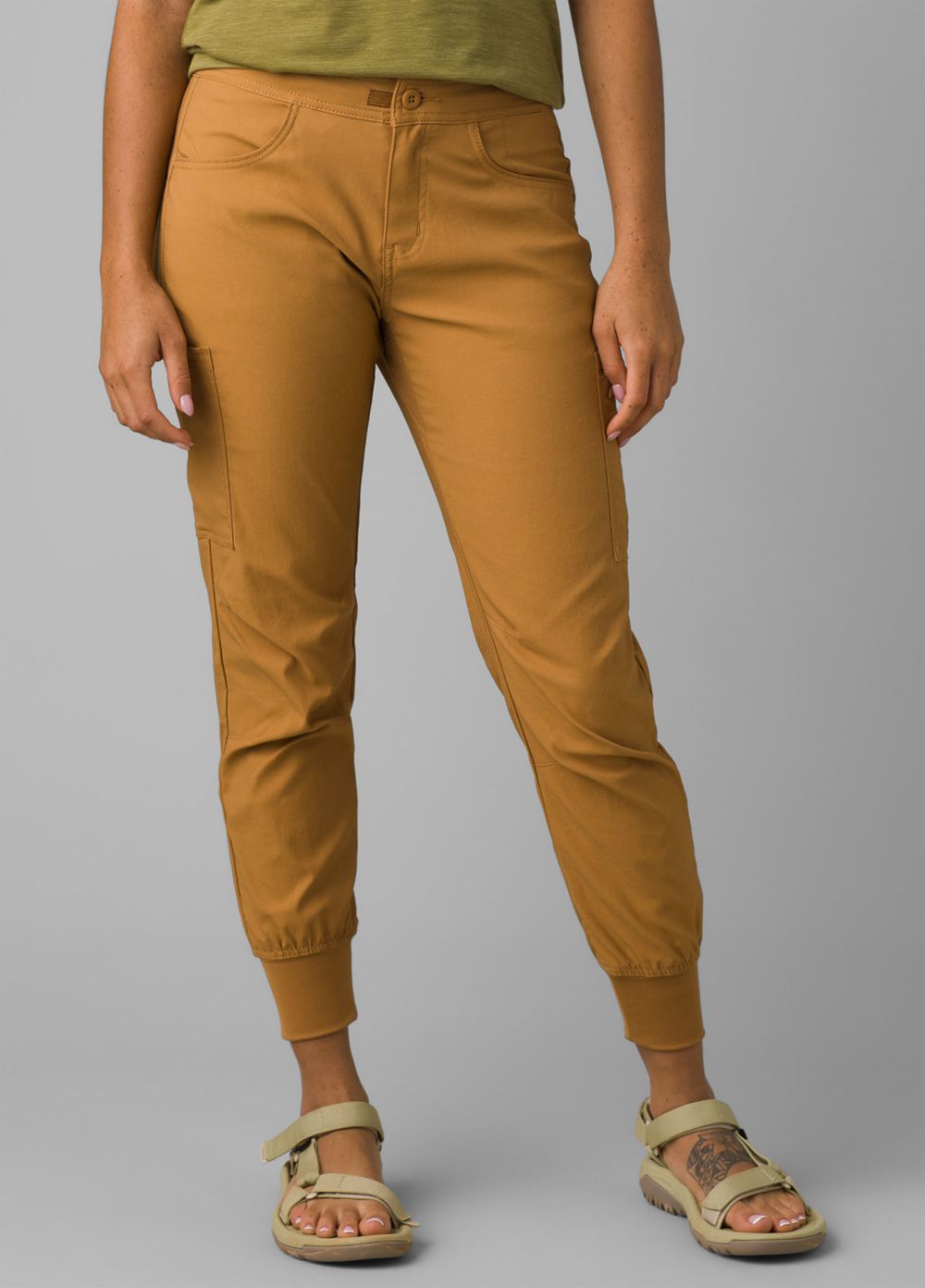 Brown Women\'s PrAna Halle Jogger II Pants | IPFNEU345