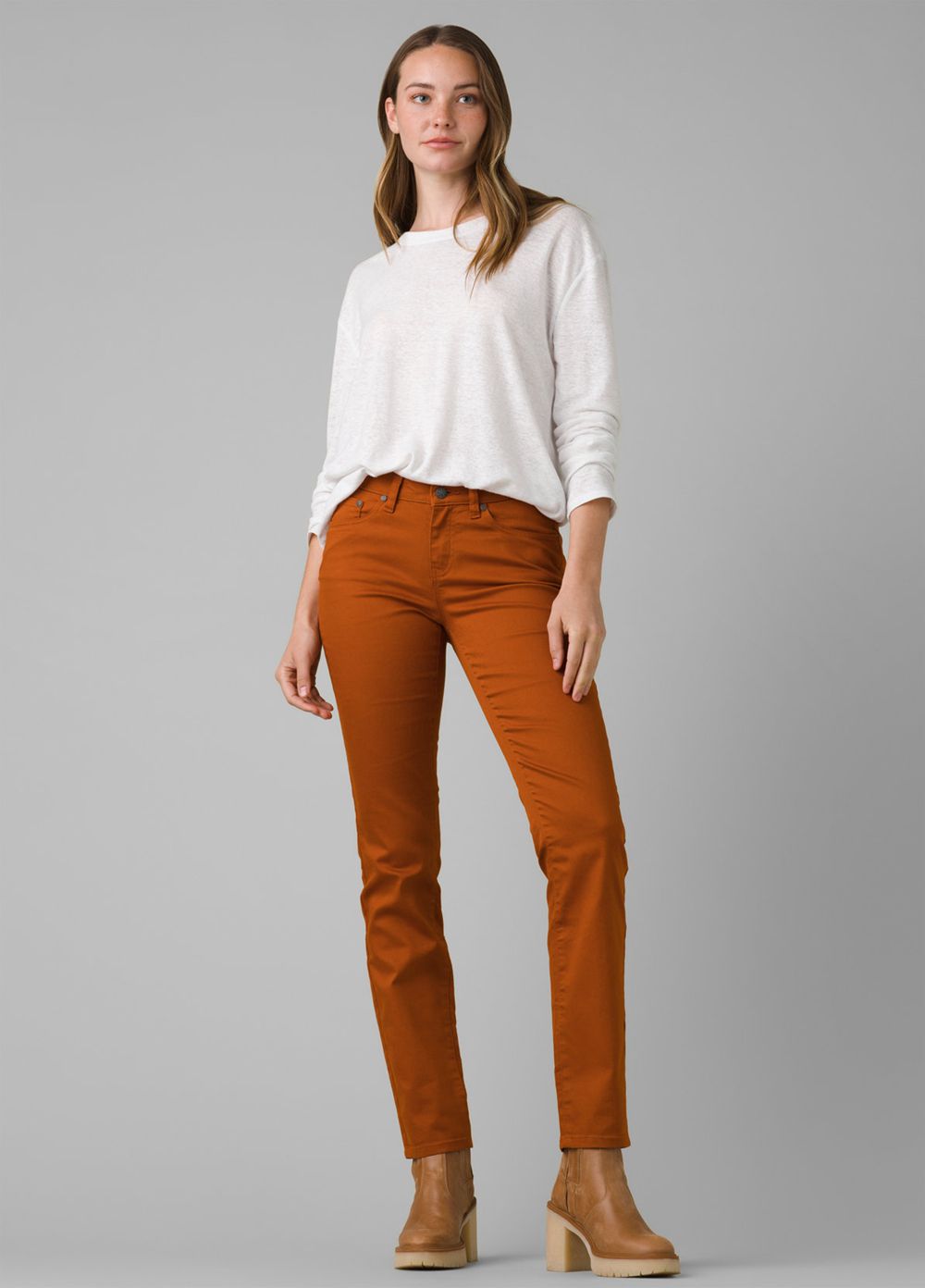 Brown Women's PrAna Kayla Jeans | MHRUZQ957