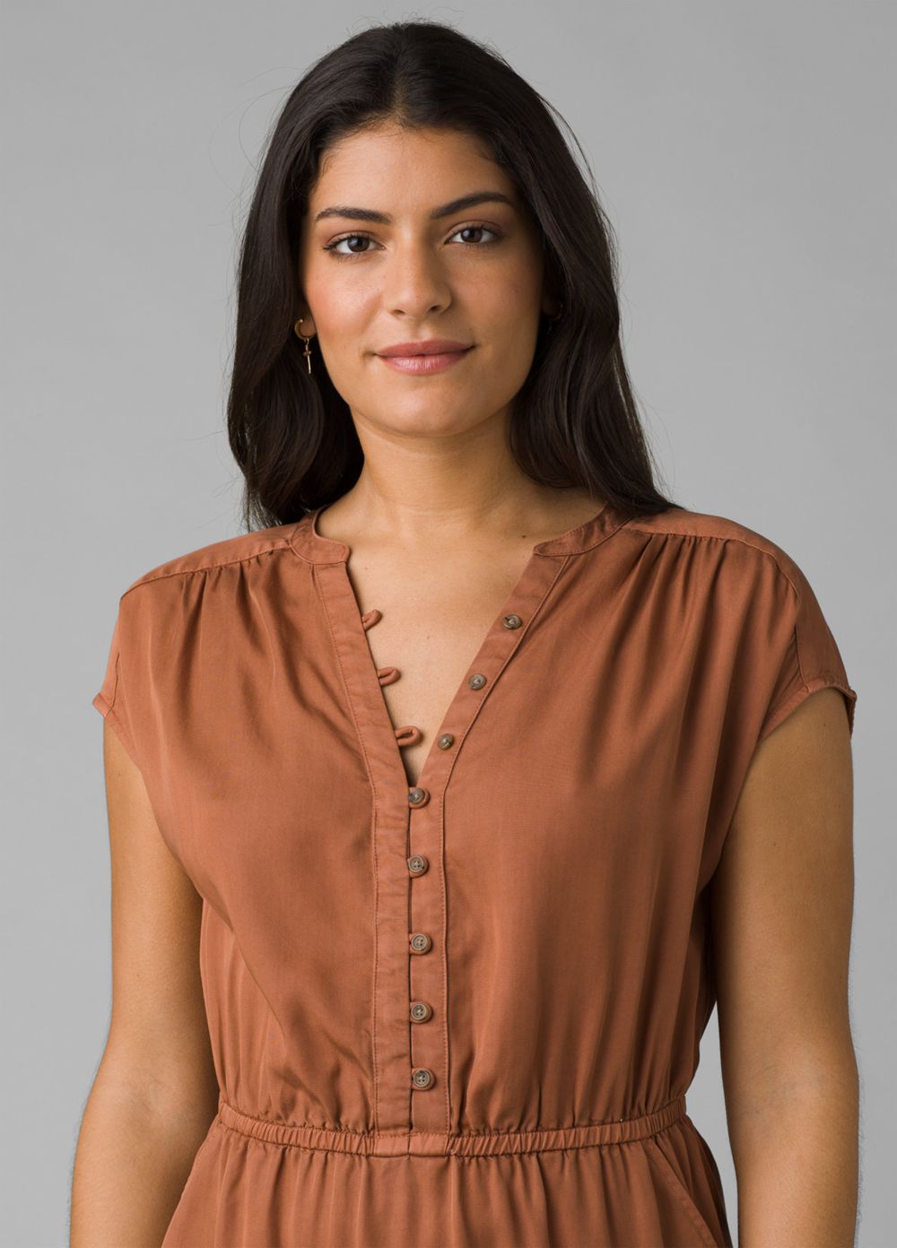 Brown Women's PrAna Lavendar Bay Dresses | SOAJFN756