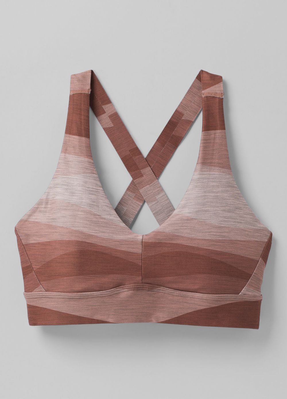 Brown Women's PrAna Layna Bra | YAOFBK529