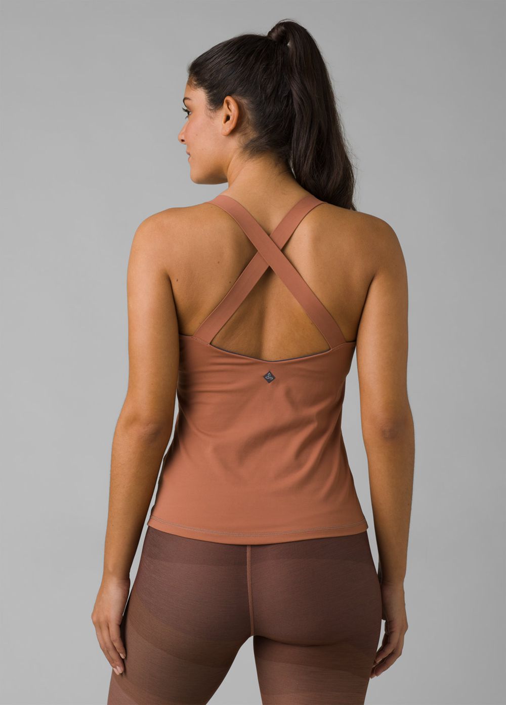 Brown Women's PrAna Layna Tank Top | EAQSCT457