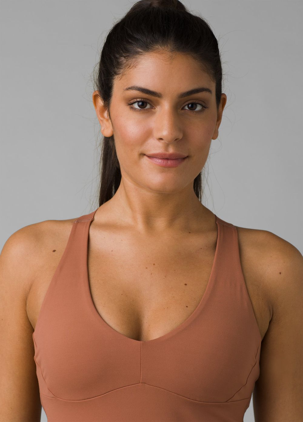 Brown Women's PrAna Layna Tank Top | EAQSCT457