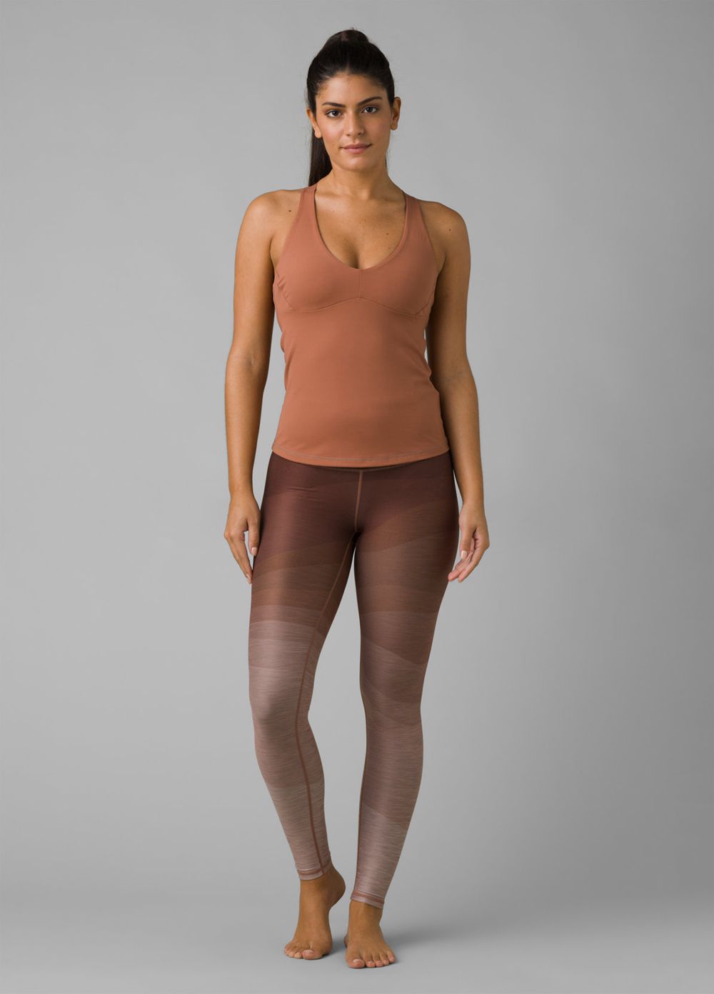 Brown Women's PrAna Layna Tank Top | EAQSCT457