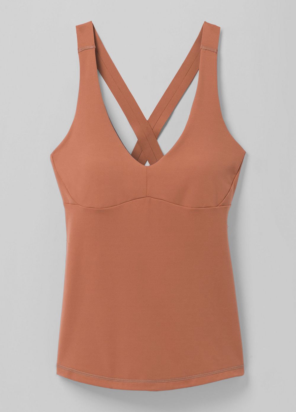 Brown Women's PrAna Layna Tank Top | EAQSCT457