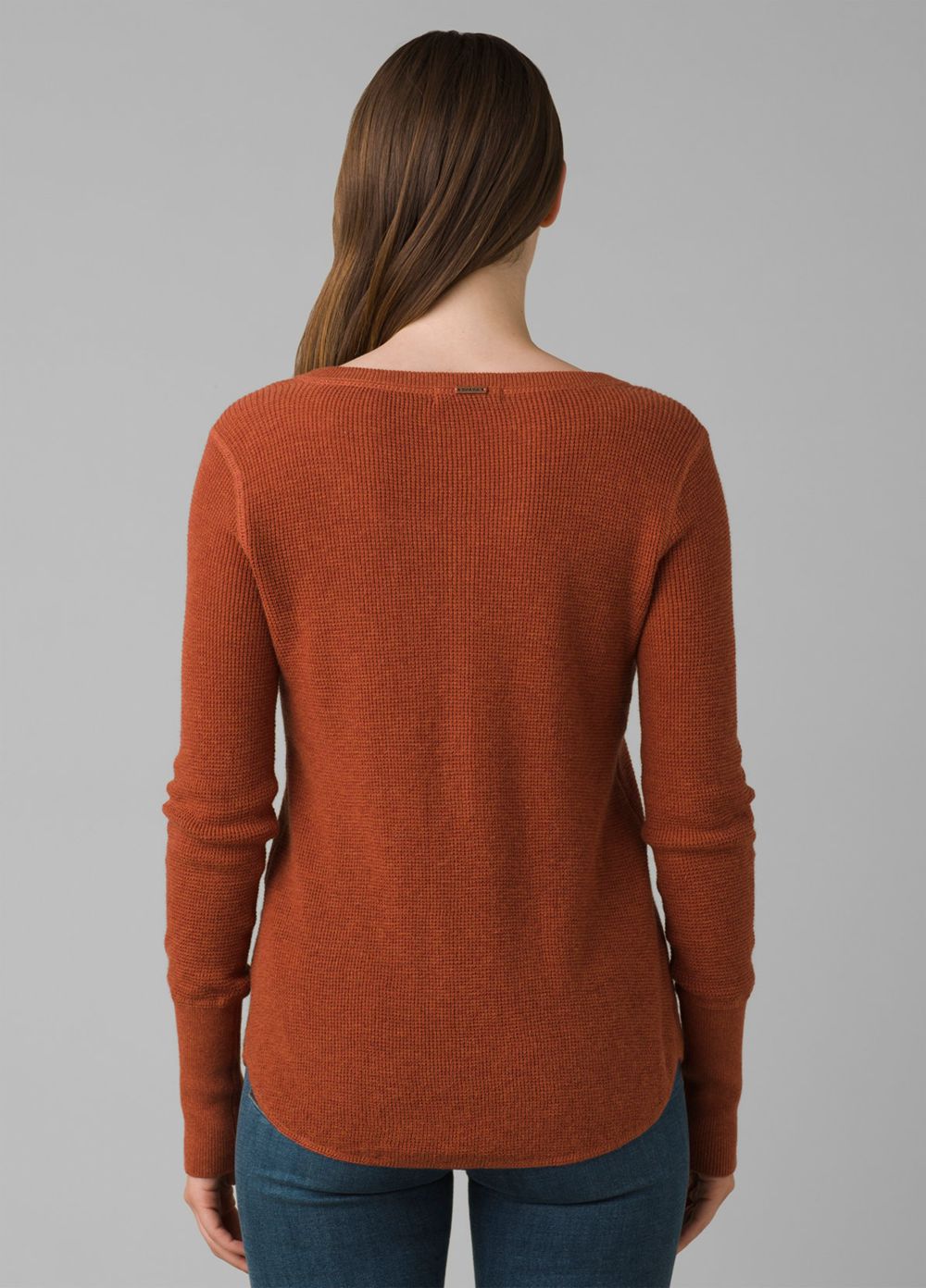 Brown Women's PrAna Milani Henley Sweaters | YUJDMH794