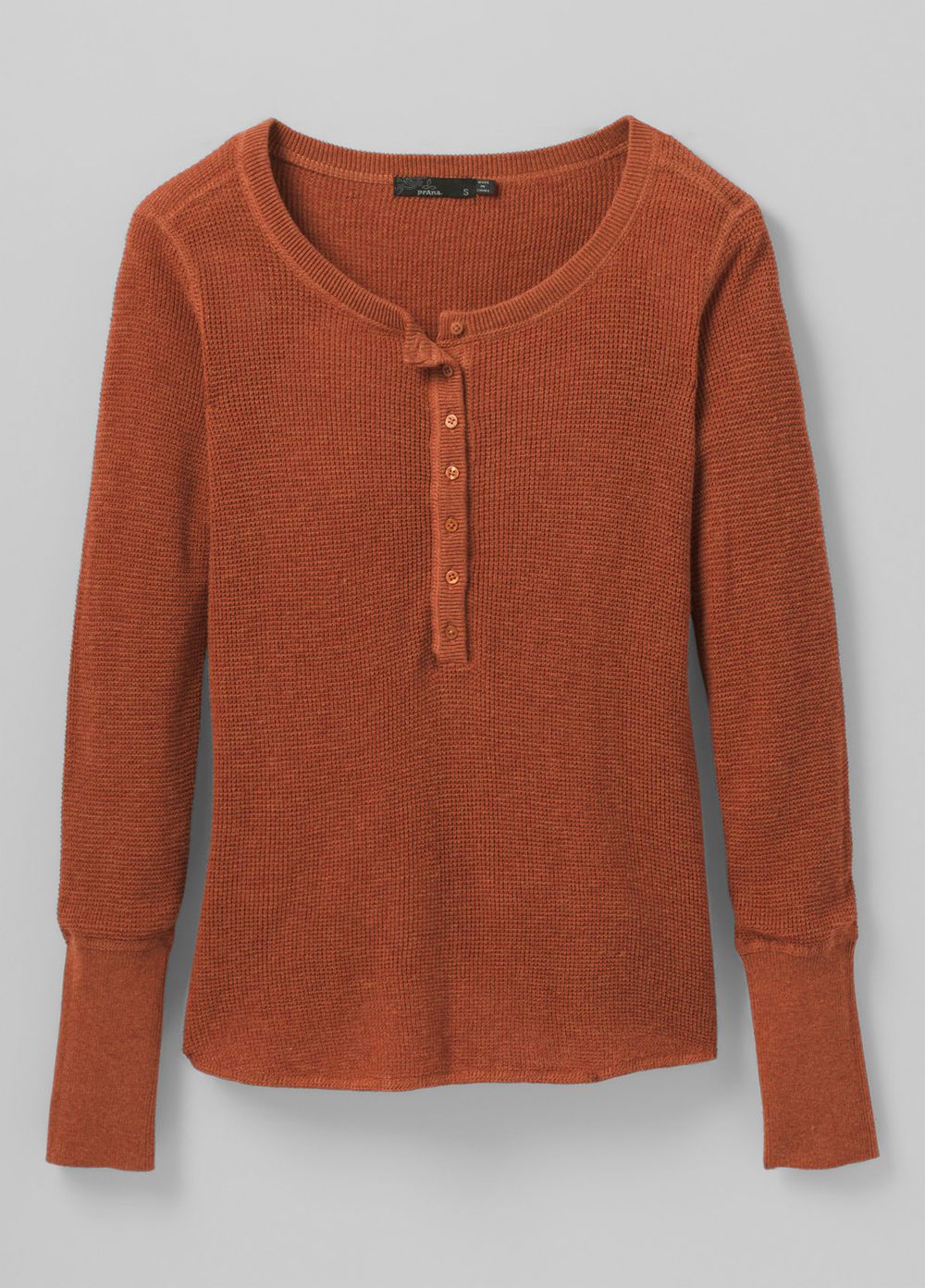 Brown Women's PrAna Milani Henley Sweaters | YUJDMH794