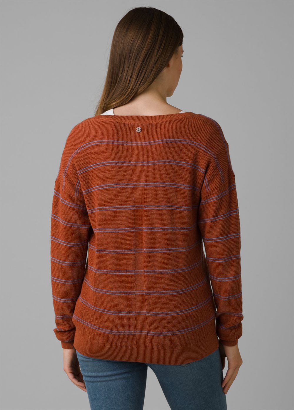 Brown Women's PrAna Milani V-Neck Sweaters | MKVYPS813