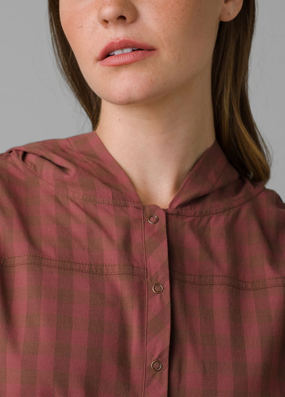 Brown Women's PrAna Pollino Shirts | OUAYQX245