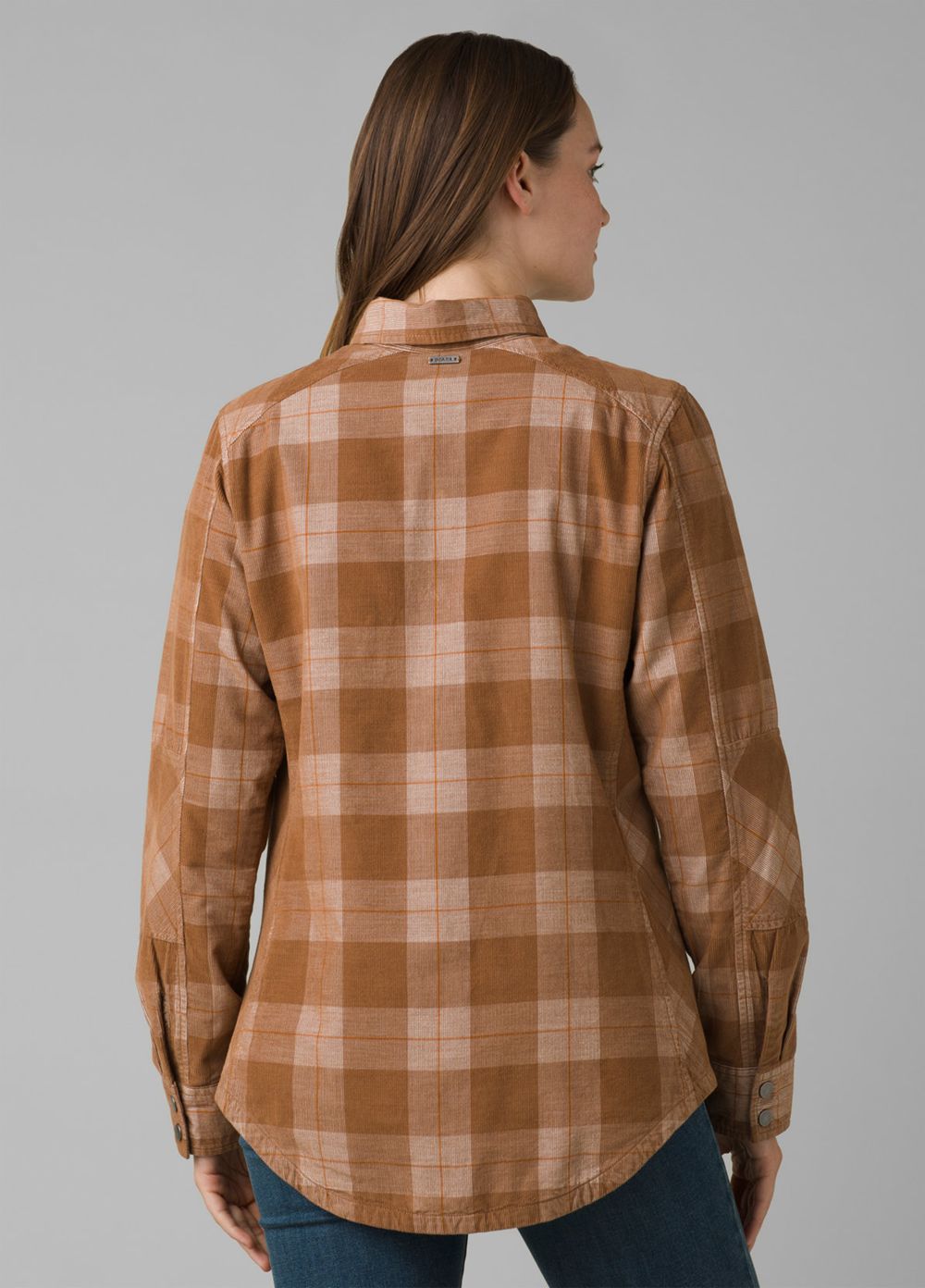 Brown Women's PrAna Porter Park Shirts | BAMZKT352