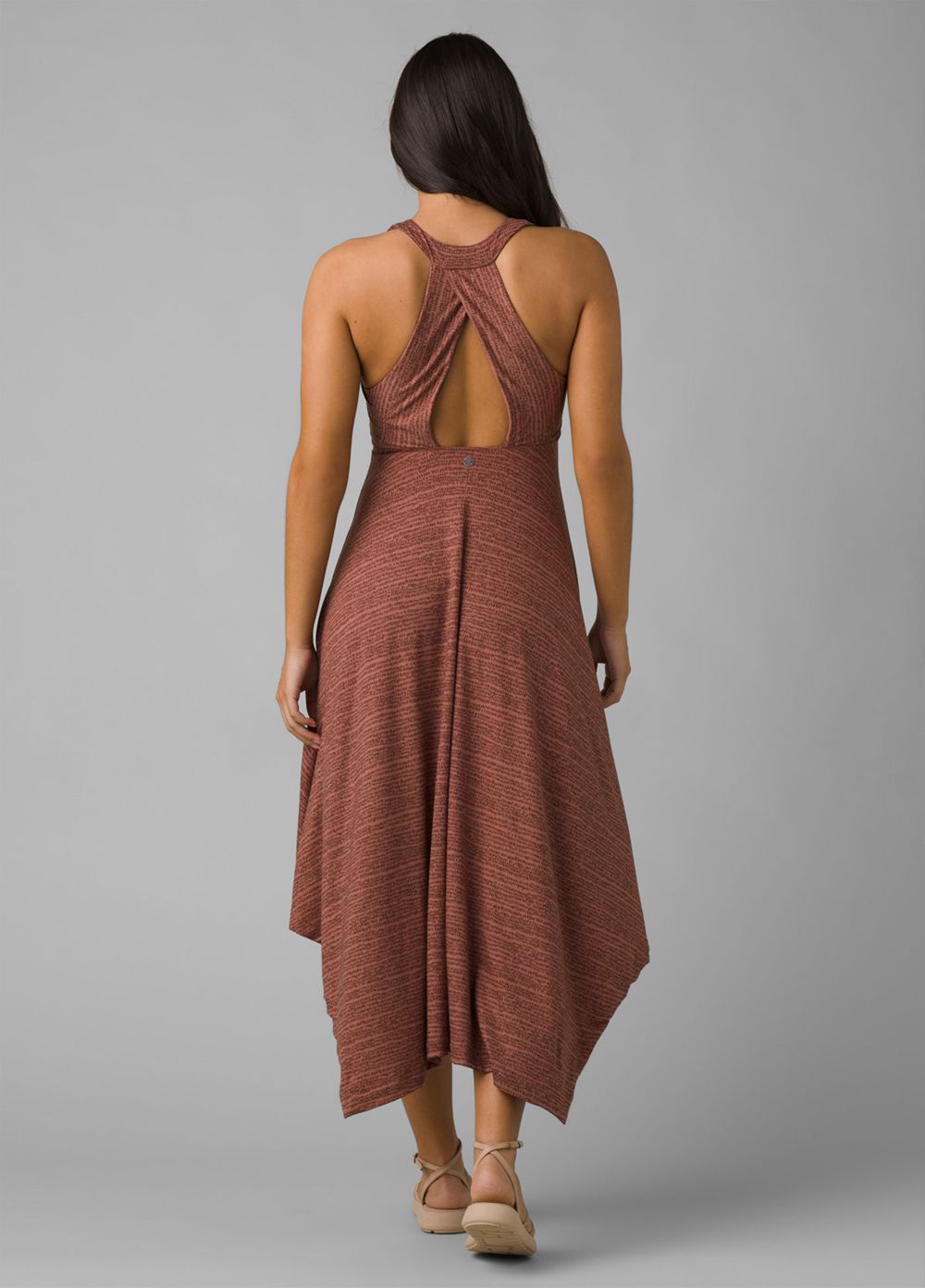 Brown Women's PrAna Saxon Dresses | PILGYE186