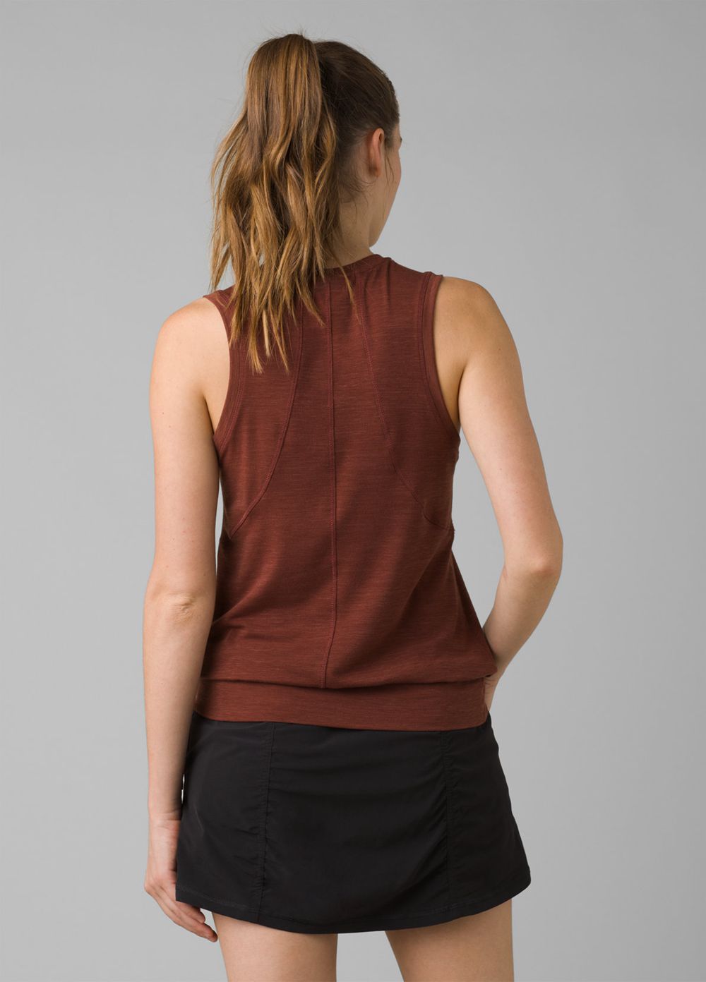 Brown Women's PrAna Sol Protect Tank Top | KZEXSQ192