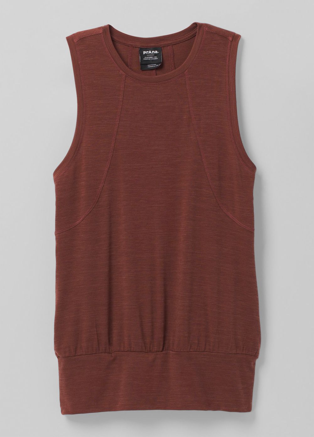 Brown Women's PrAna Sol Protect Tank Top | KZEXSQ192