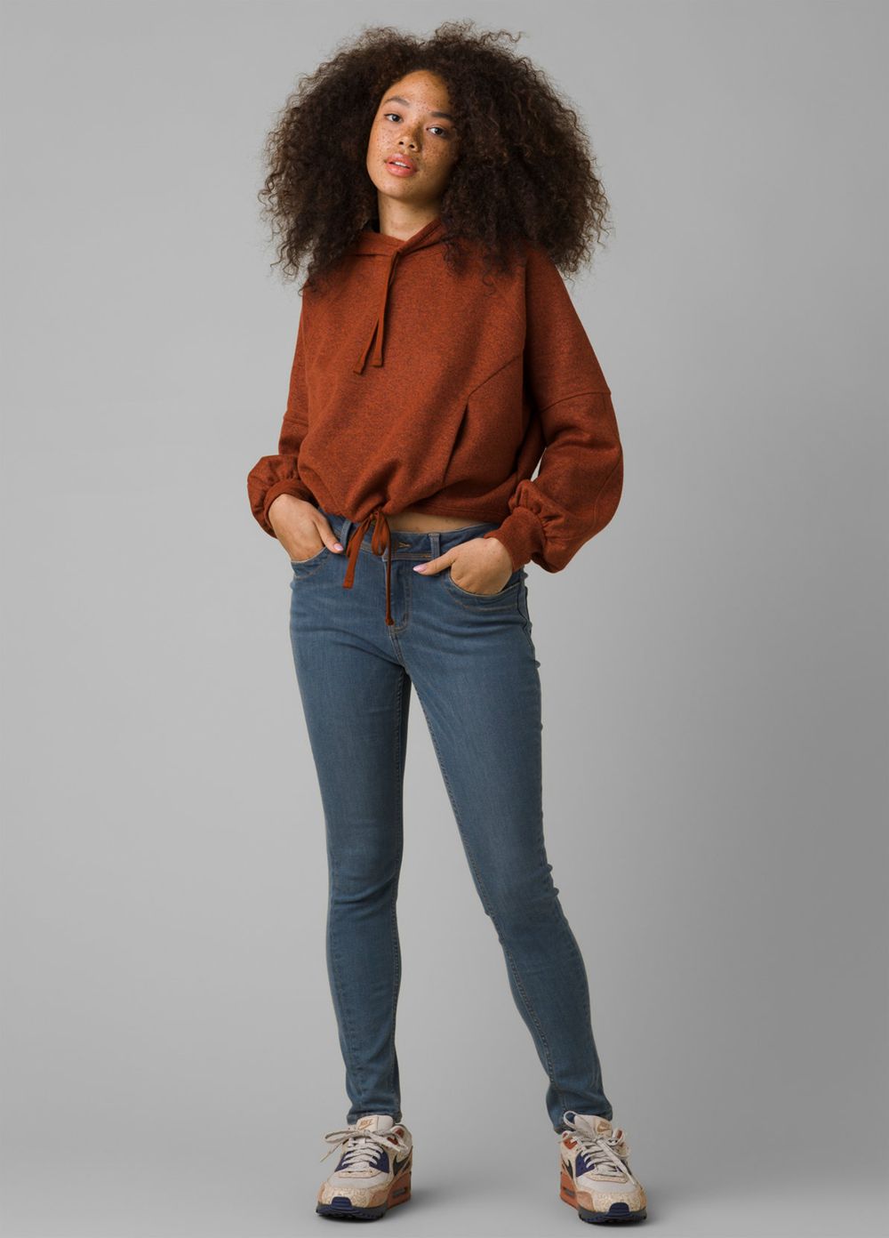 Brown Women's PrAna Ziller Sweatshirt | ZGXMSW825