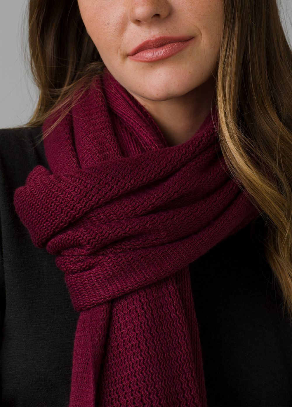 Burgundy Women's PrAna Karsee Scarf | YNLSJE529