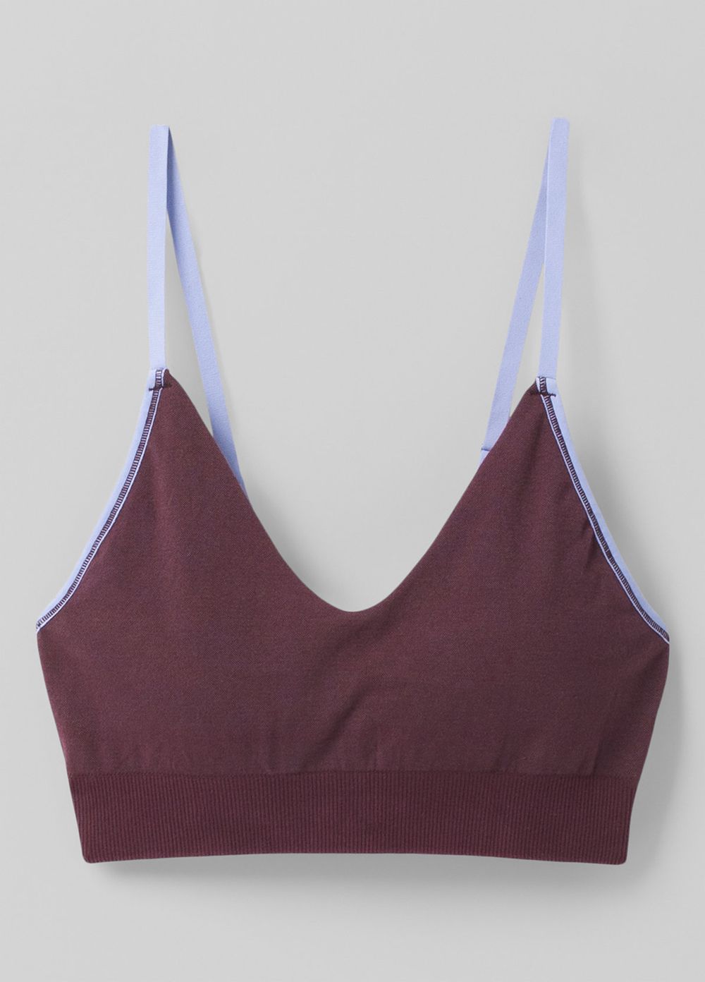 Burgundy Women's PrAna Sopra Seamless Bra | ZVXIAB185