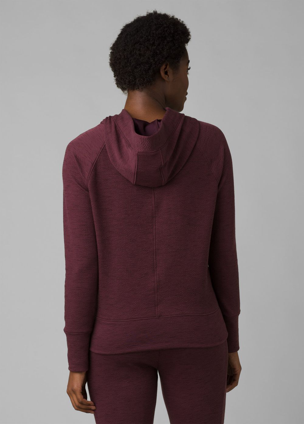 Burgundy Women's PrAna Sunrise Hoodie | IFAMBR029