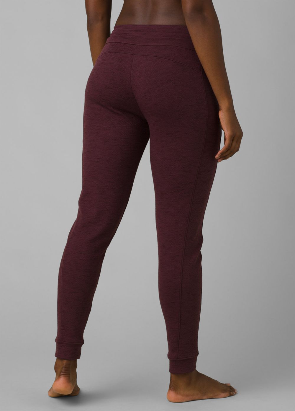 Burgundy Women's PrAna Sunrise Jogger Leggings | ZHFKIW204