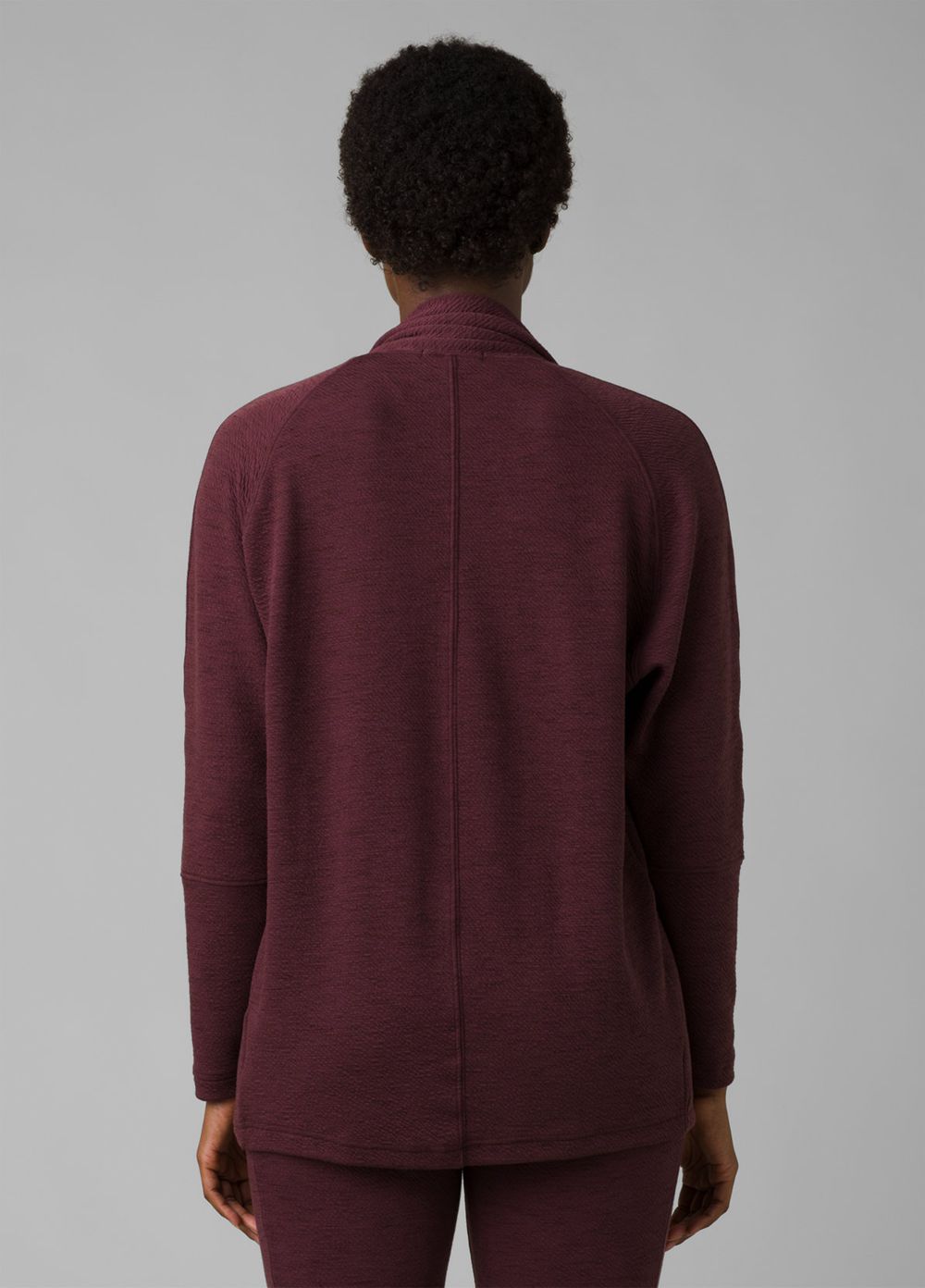 Burgundy Women's PrAna Sunrise Wrap Sweaters | FDWOYP241