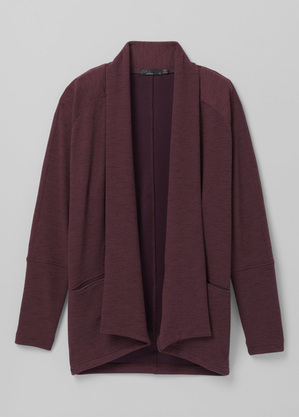 Burgundy Women's PrAna Sunrise Wrap Sweaters | FDWOYP241