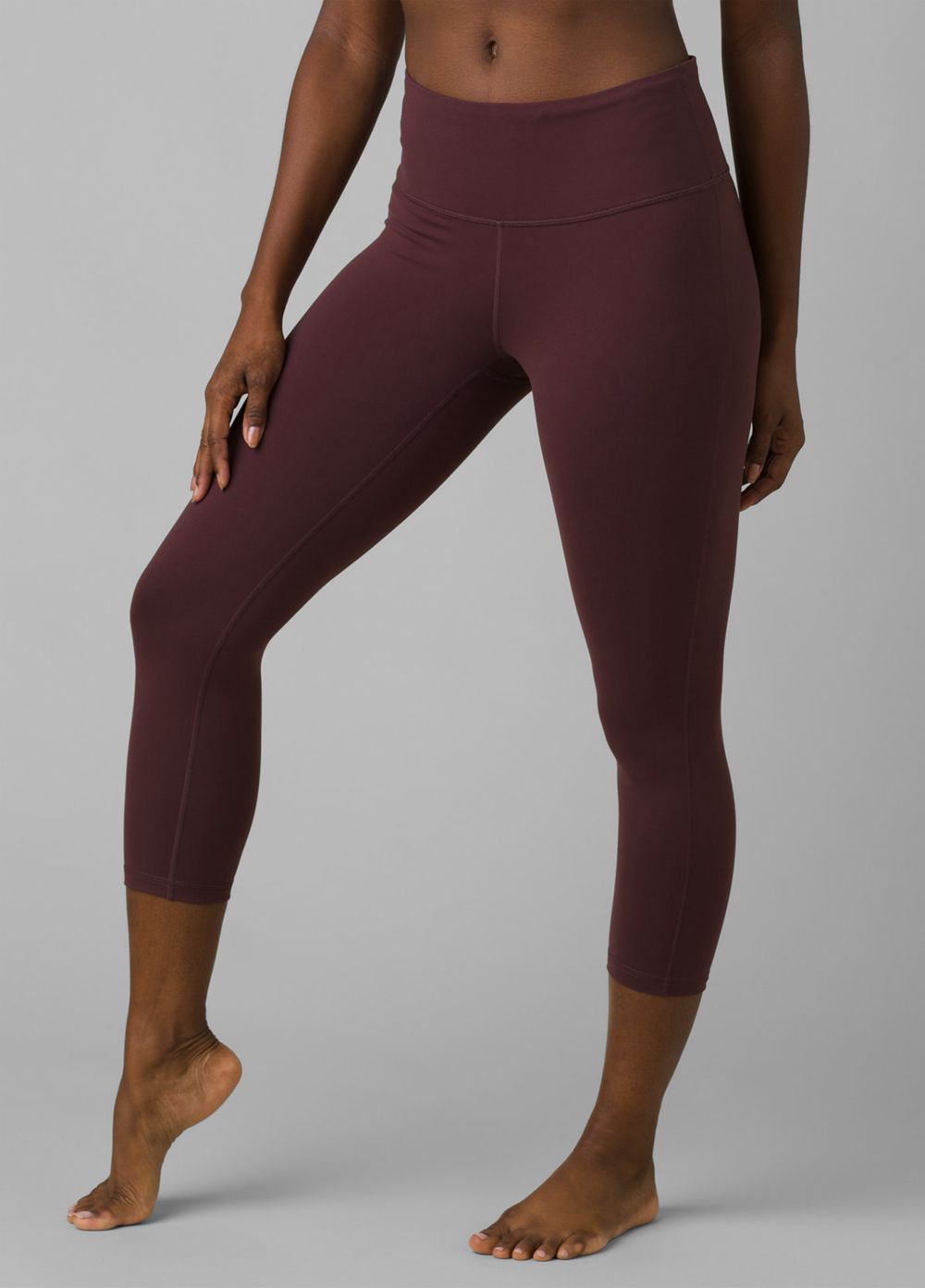 Burgundy Women\'s PrAna Transform Capri Leggings | NCSFBT098