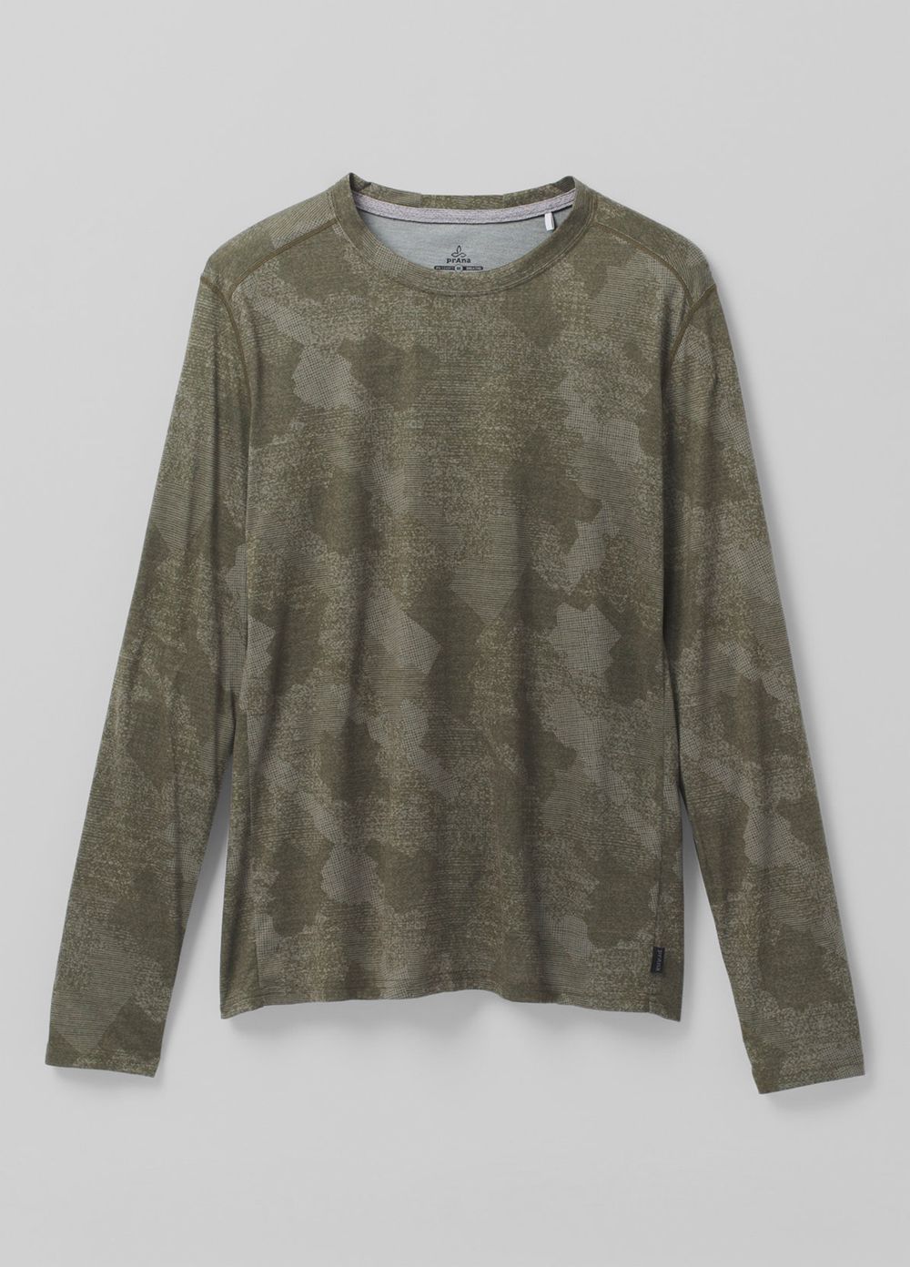 Camouflage Men's PrAna Prospect Heights Graphic Long Sleeve T-Shirts | NDMZJE703