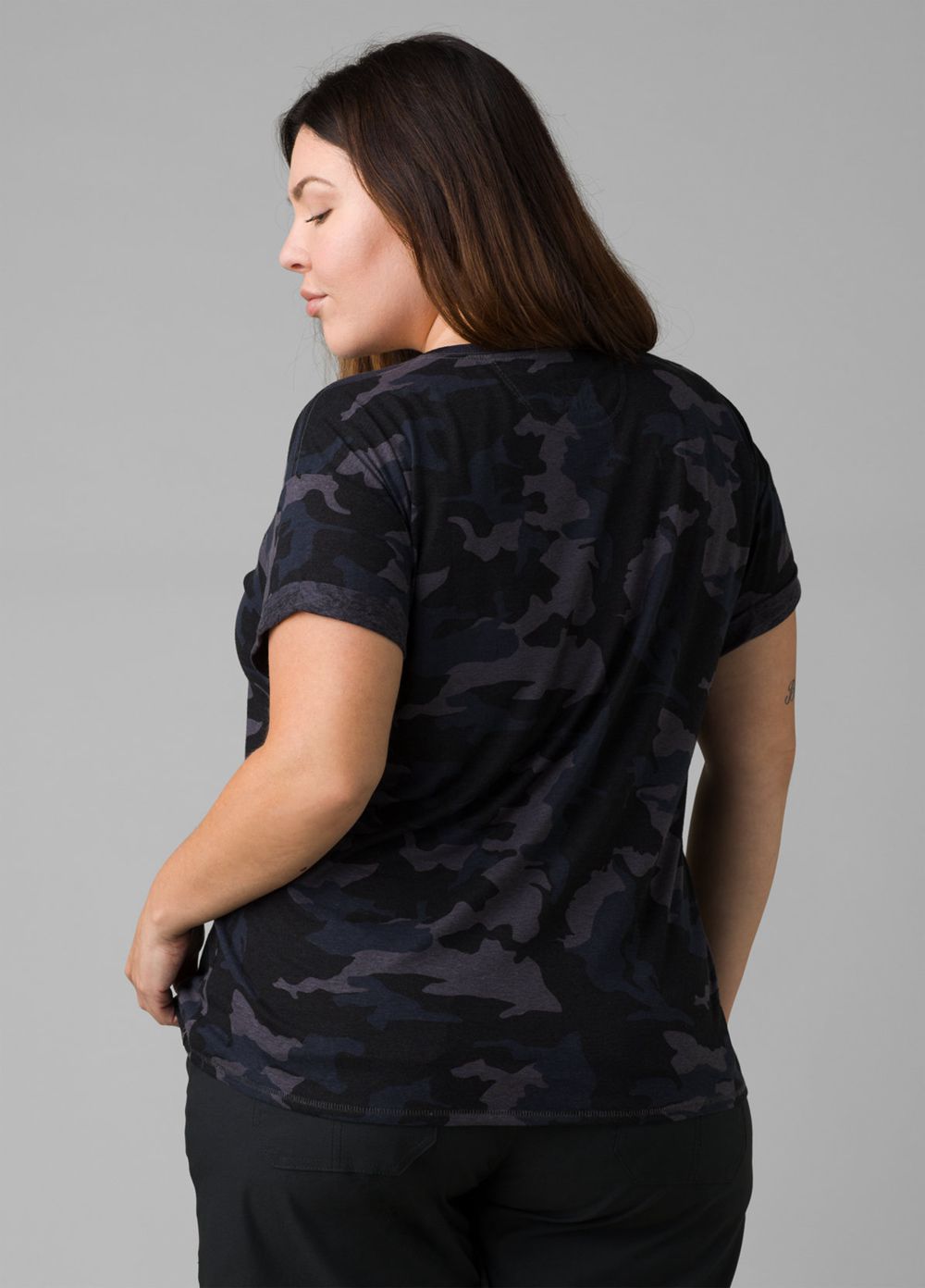 Camouflage Women's PrAna Cozy Up Plus T-Shirts | COHFXK659