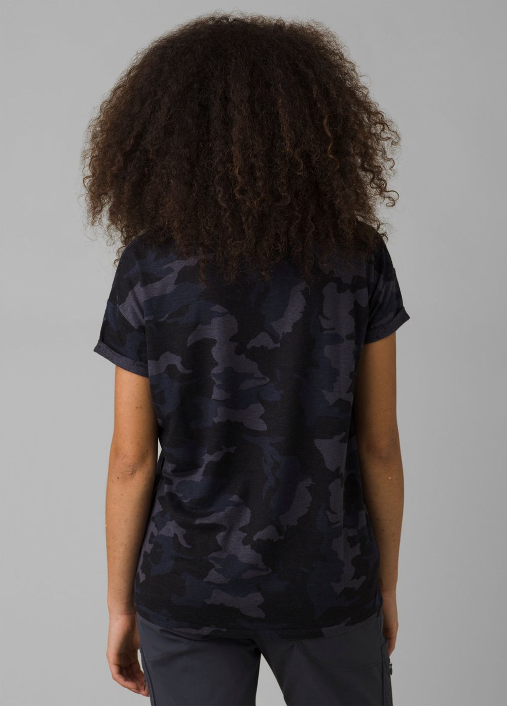 Camouflage Women's PrAna Cozy Up T-Shirts | QAESOM169