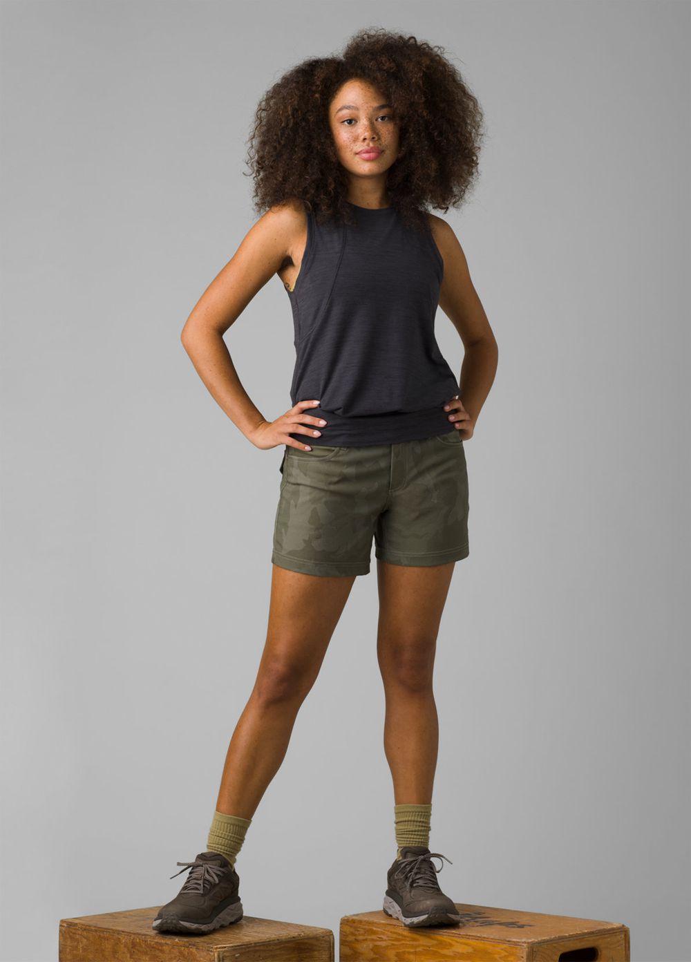 Camouflage Women's PrAna Halle II Shorts | MCGQLB963