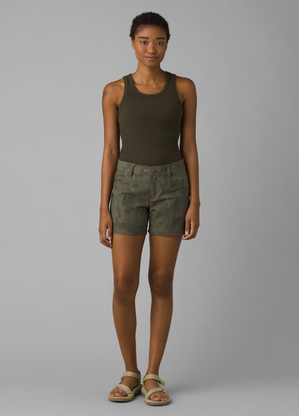 Camouflage Women's PrAna Halle II Shorts | MCGQLB963