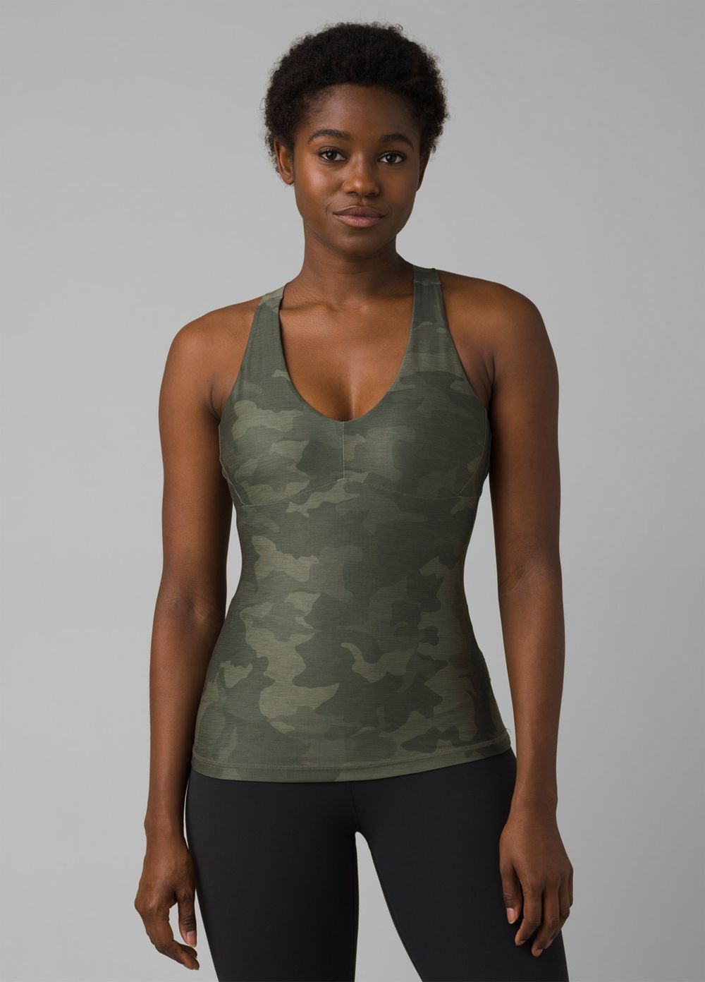 Camouflage Women\'s PrAna Layna Tank Top | MJWRUO158