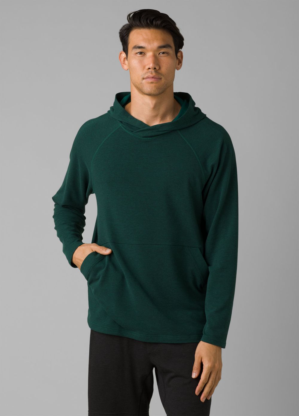 Green Men\'s PrAna Altitude Tracker Hoodie | EFLSKU045