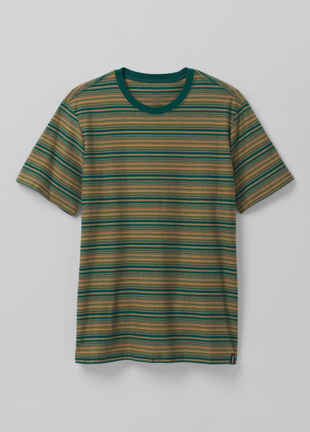 Green Men's PrAna Cooper Point Crew T-Shirts | FVSNDQ063