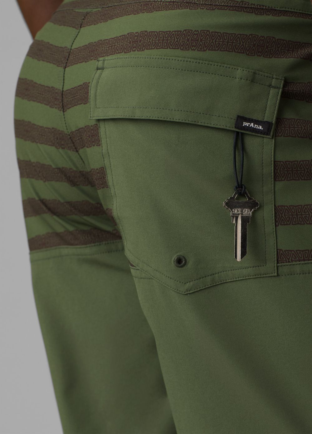 Green Men's PrAna On The Rocks Boardshorts | KEUCNT124