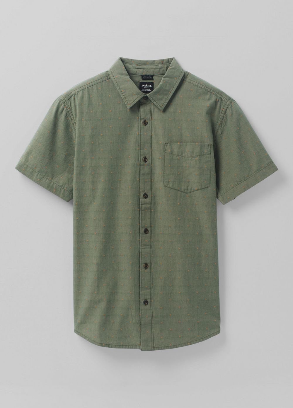 Green Men's PrAna Park Hill Shirts | NAXLGC254