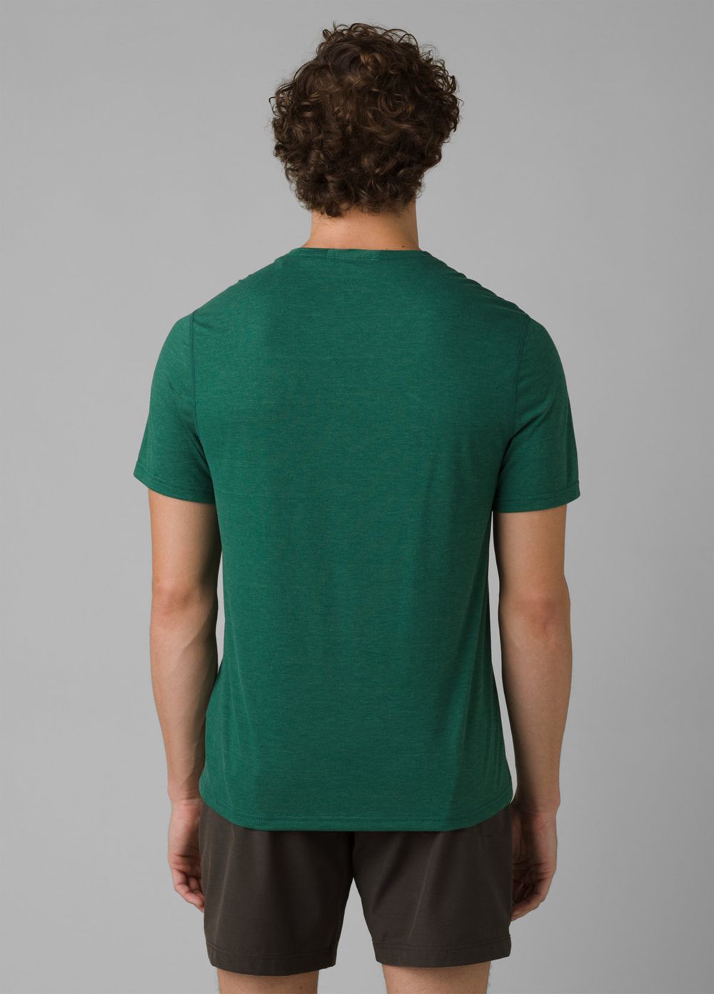 Green Men's PrAna Prospect Heights Crew T-Shirts | NCKEJX085