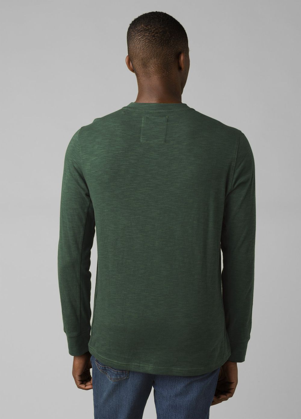 Green Men's PrAna Ronnie Henley Shirts | VGQOPM814