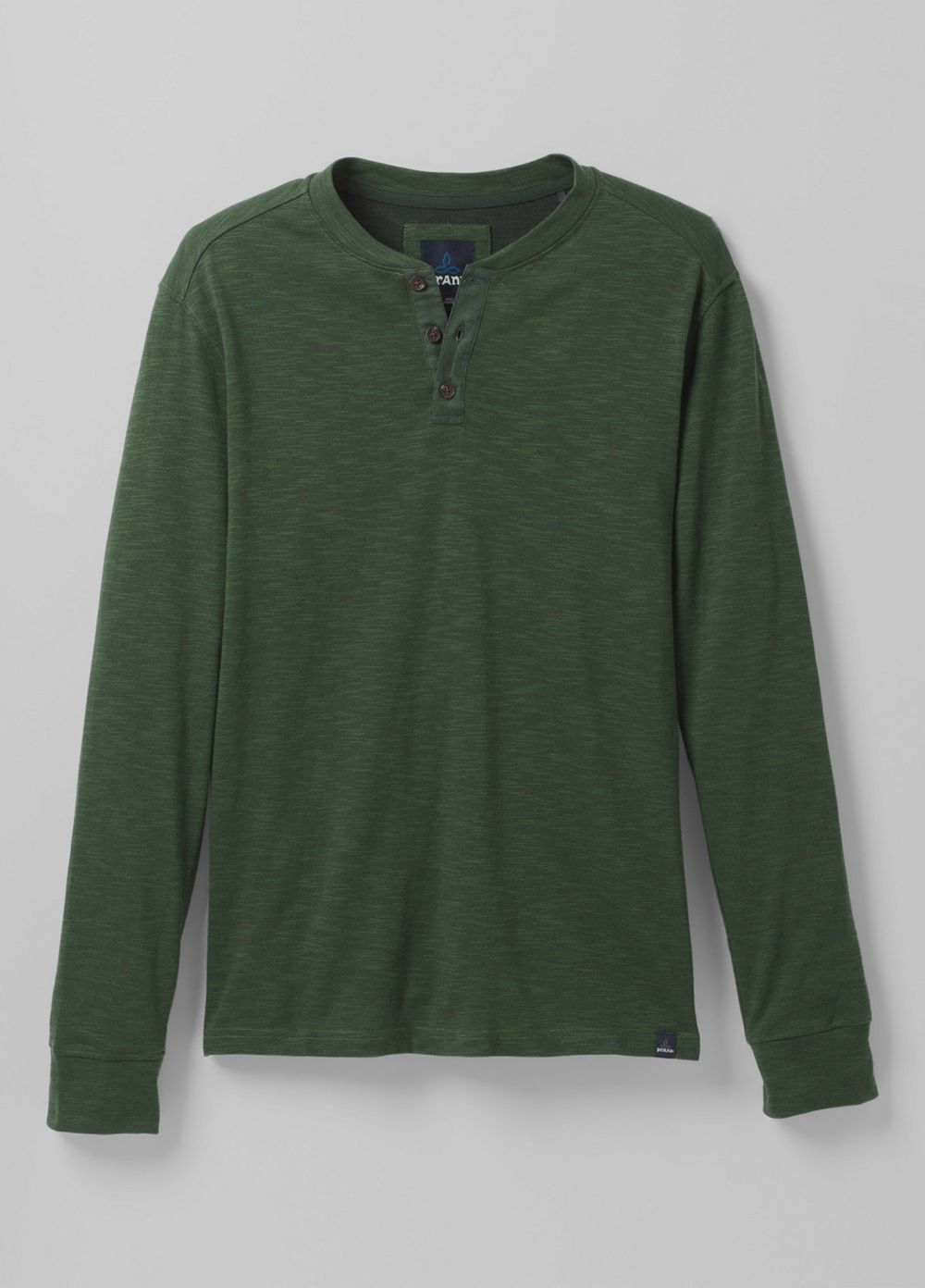 Green Men's PrAna Ronnie Henley Shirts | VGQOPM814