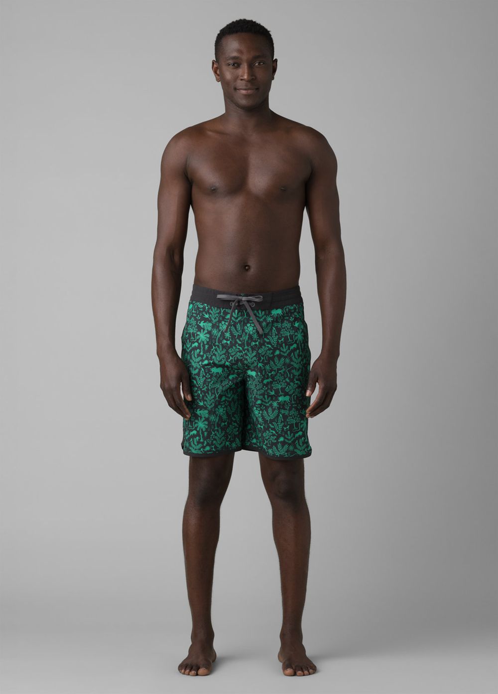 Green Men's PrAna Roots Studio Boardshorts | QRWCAT493