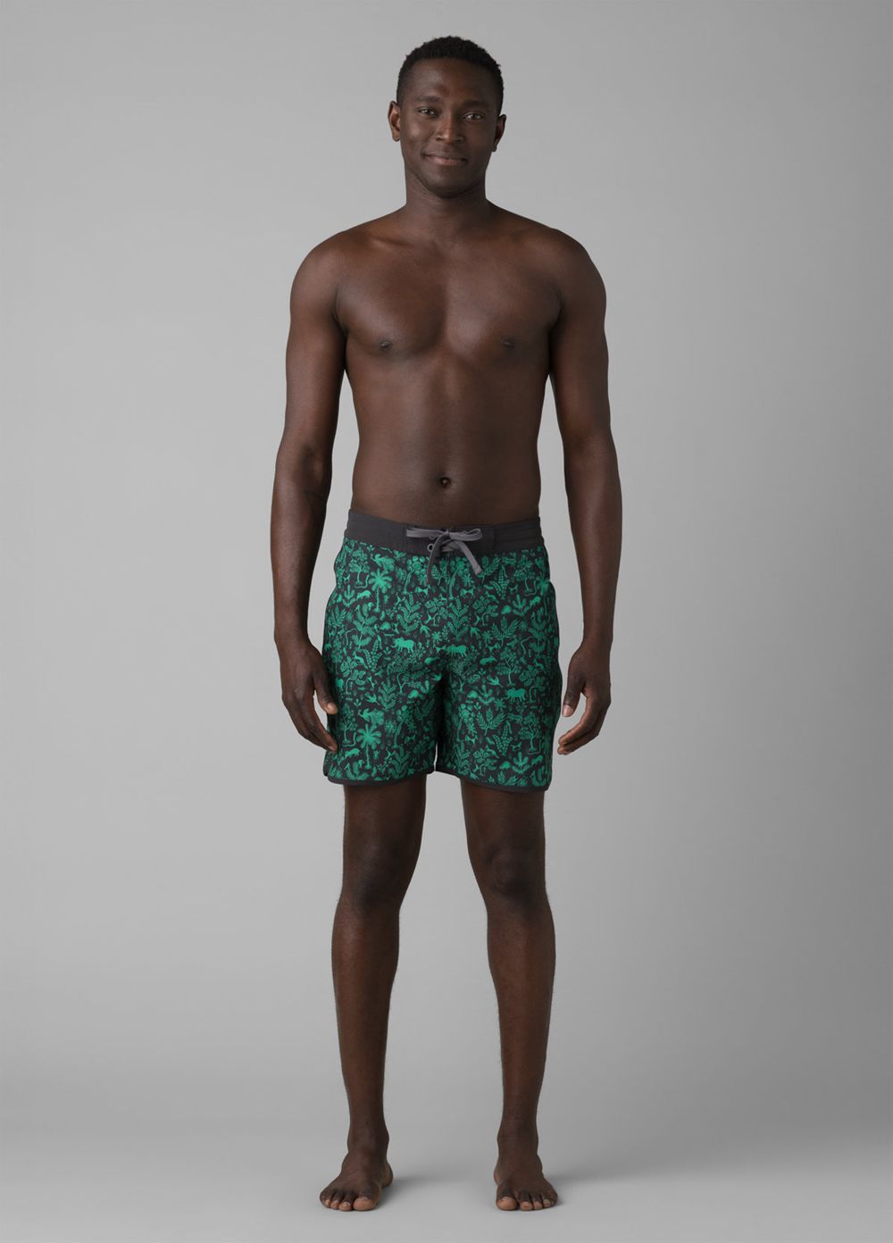 Green Men's PrAna Roots Studio Boardshorts | QRWCAT493