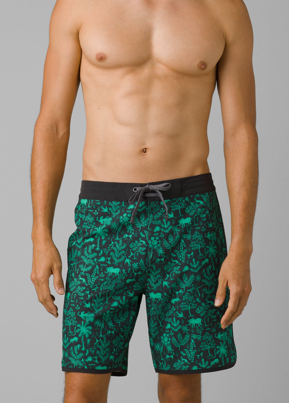 Green Men\'s PrAna Roots Studio Boardshorts | QRWCAT493