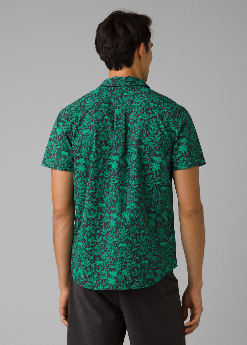 Green Men's PrAna Roots Studio Shirts | JTUDCH563