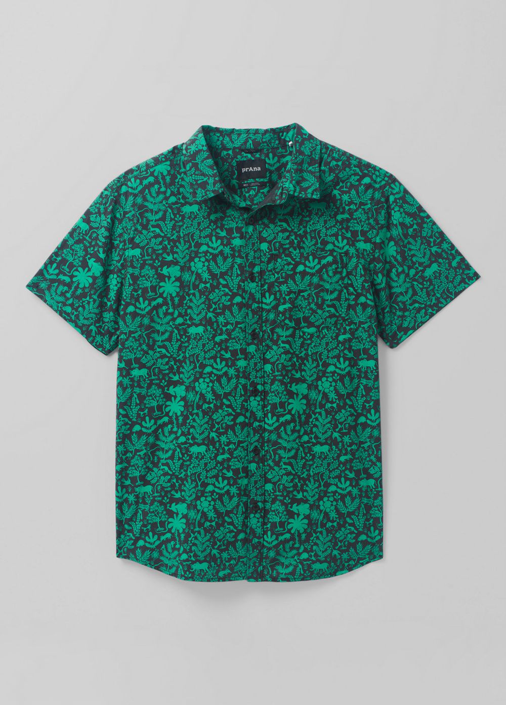 Green Men's PrAna Roots Studio Shirts | JTUDCH563