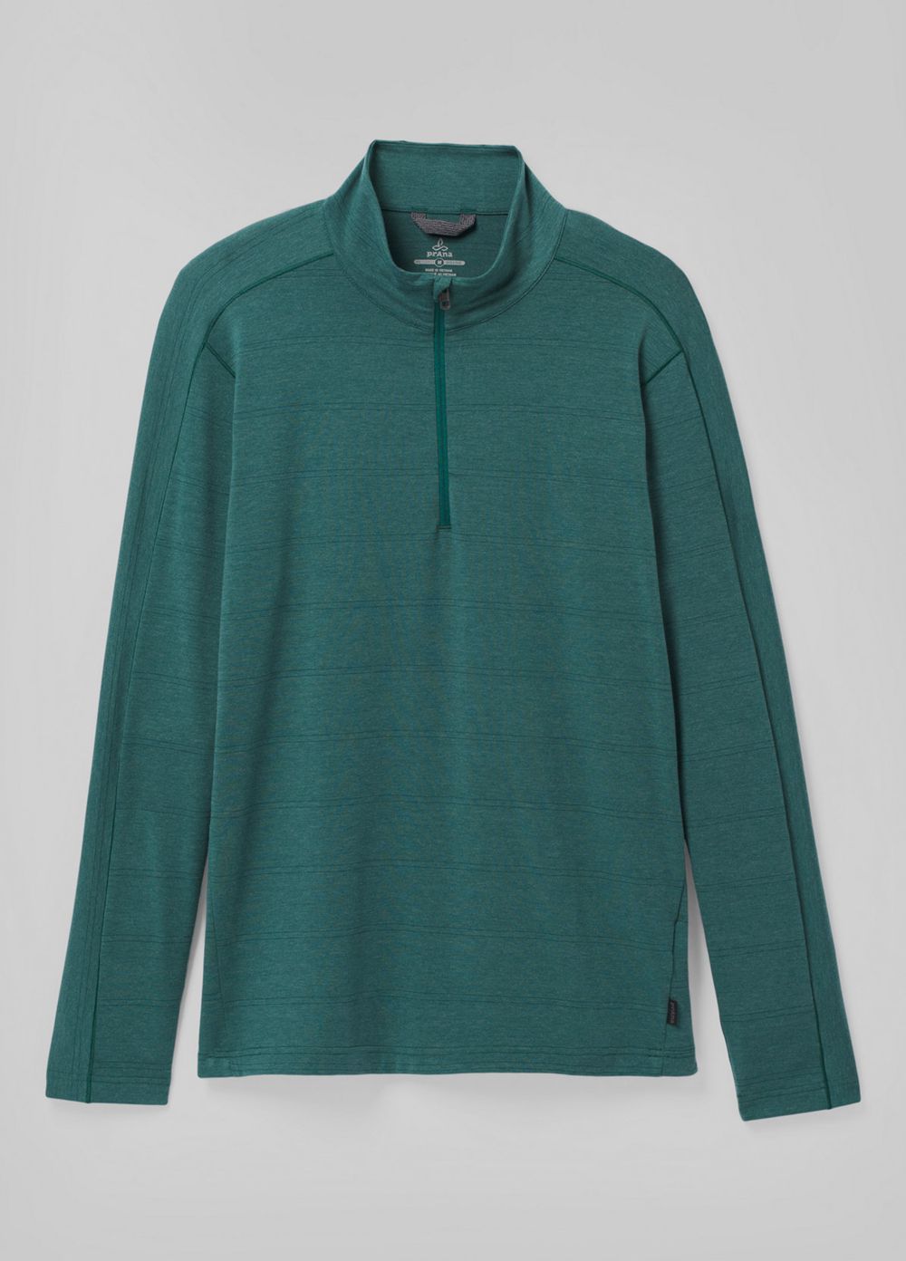 Green Men's PrAna Watchtower 1/2 Zip Sweaters | HUGDCV508