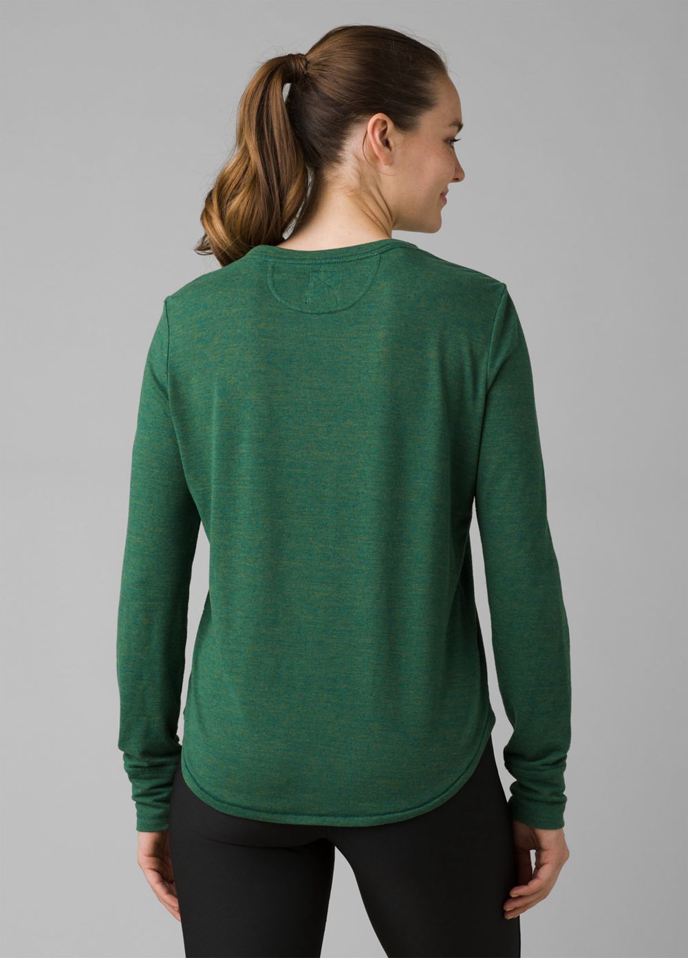 Green Women's PrAna Cozy Up Long Sleeve T-Shirts | LSCRHN890