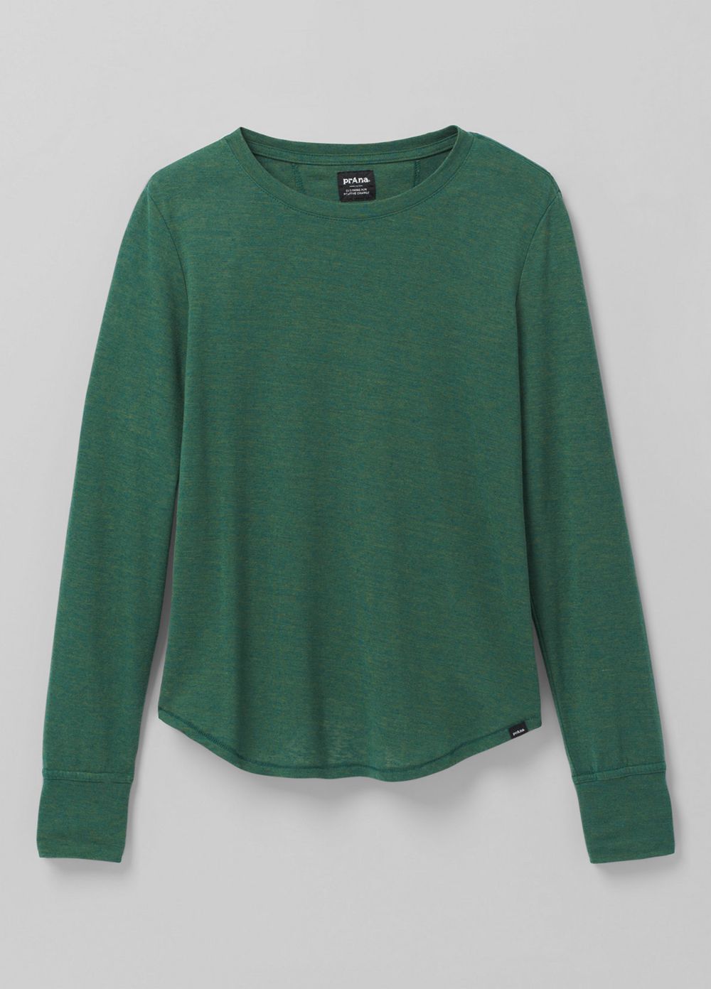 Green Women's PrAna Cozy Up Long Sleeve T-Shirts | LSCRHN890