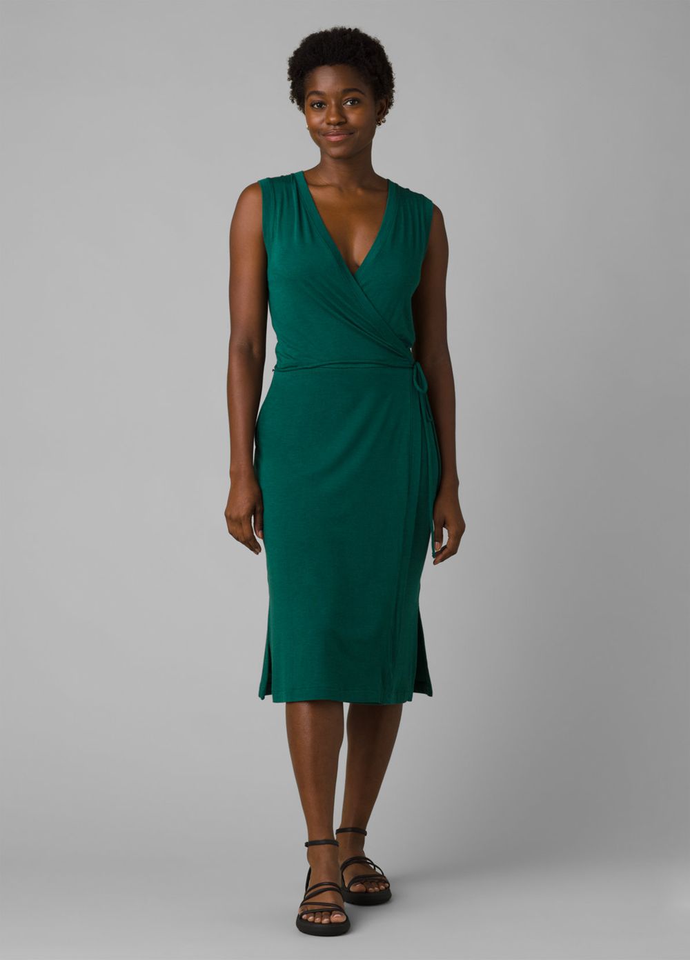 Green Women\'s PrAna Foundation Wrap Dresses | DFIKXL834